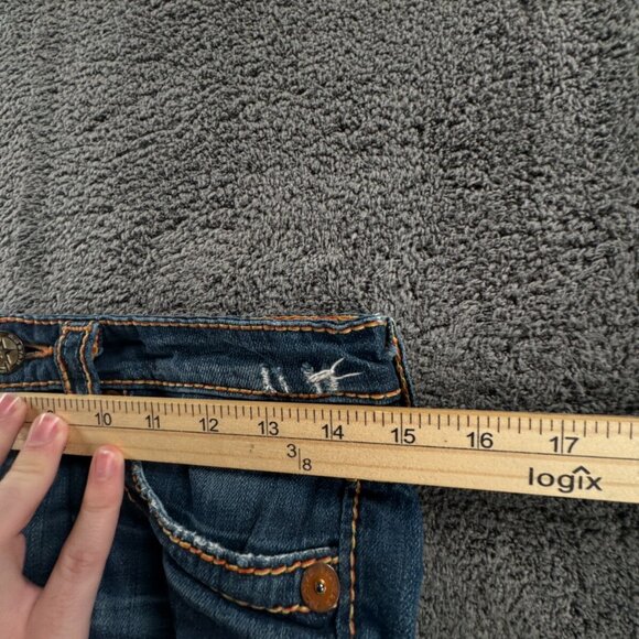 Big Star Liv Denim Jeans 27R USA Made Women Blue Pants Embroidered Western - Picture 13 of 16